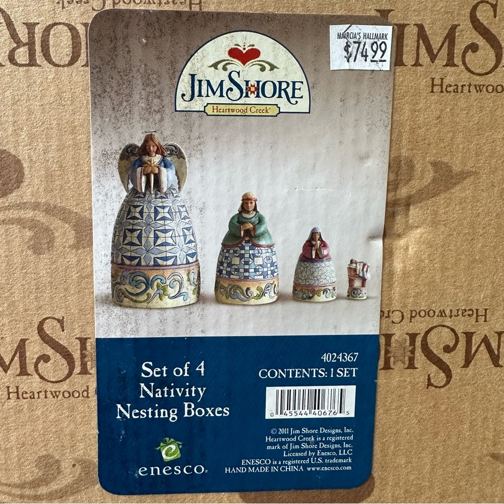 JIM SHORE NATIVITY NESTING FIGURES